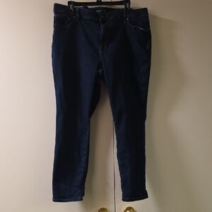 Simply Vera Vera Wang Women’s Dark Blue Skinny Jeans 20w plus